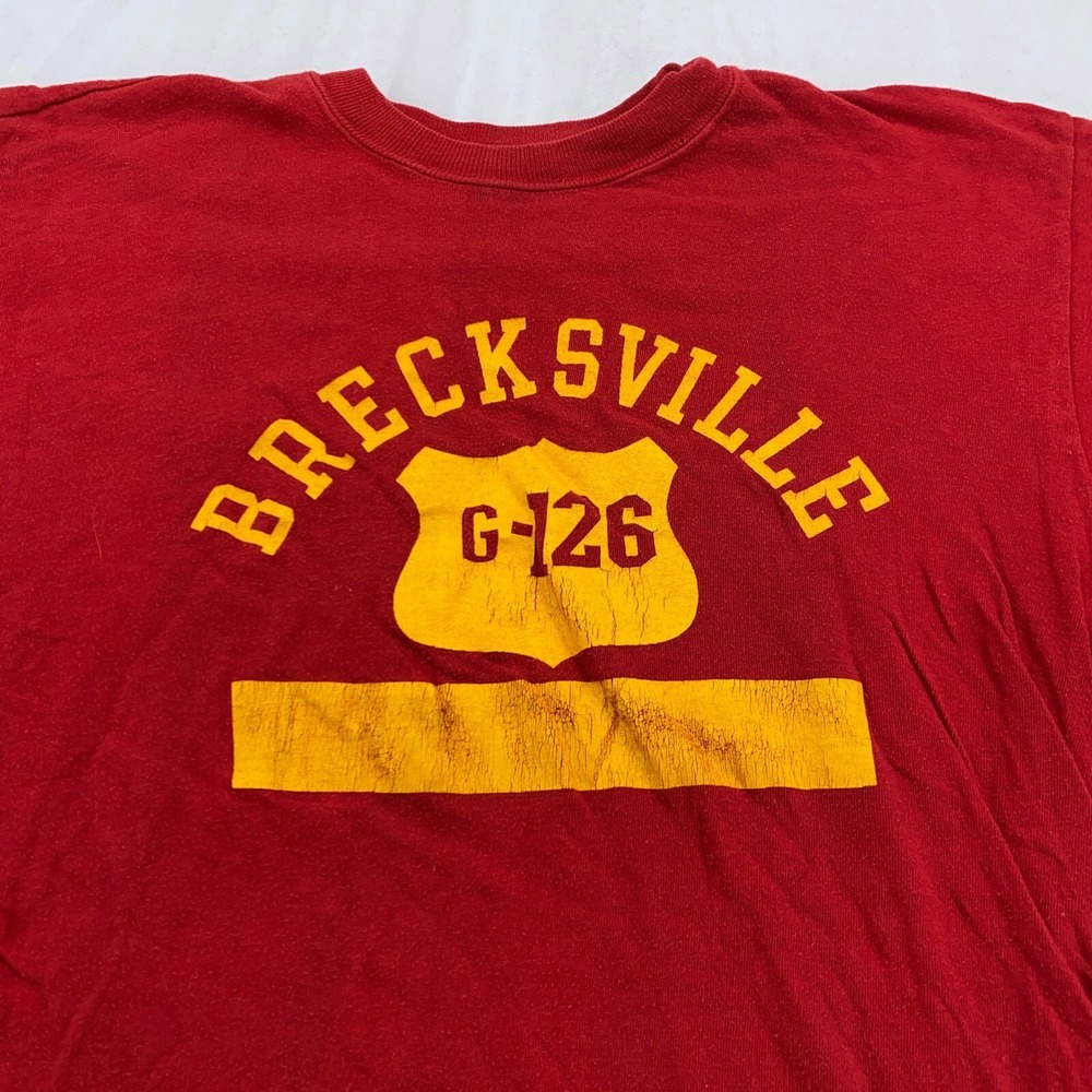 vintage BRECKSVILLE OHIO GYM PHYS ED G-126  DOUBLE LAYER T-Shirt XS